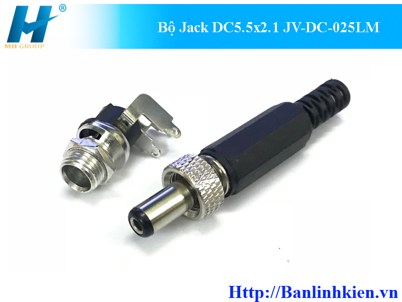 Bộ Jack DC5.5x2.1 JV-DC-025LM