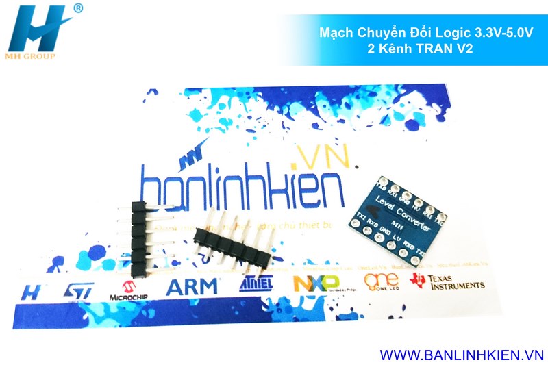 Mạch Chuyển Đổi Logic 3.3V-5.0V 2 Kênh TRAN V2