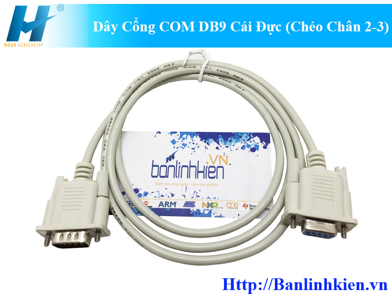 Dây Cổng COM DB9 Cái Đực (Chéo Chân 2-3)