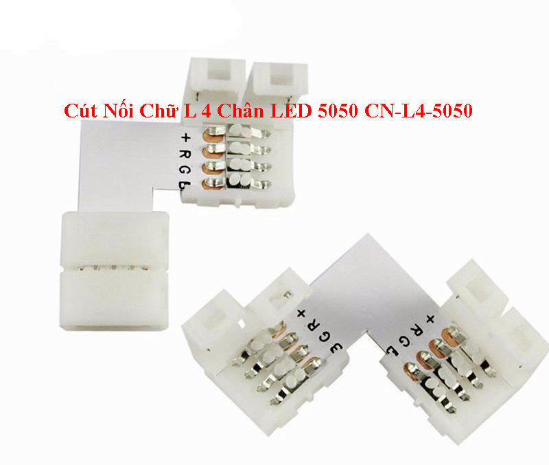 Cút Nối Chữ L 4 Chân LED 5050 CN-L4-5050