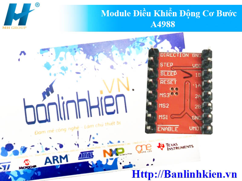 Module Điều Khiển Động Cơ Bước A4988 35VDC 2A