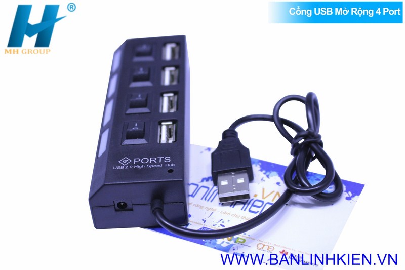 Cổng USB Mở Rộng 4 Port 2.0