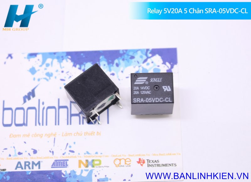 Relay 5V20A 5 Chân SRA-05VDC-CL