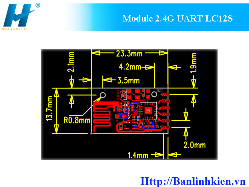 Module 2.4G UART LC12S