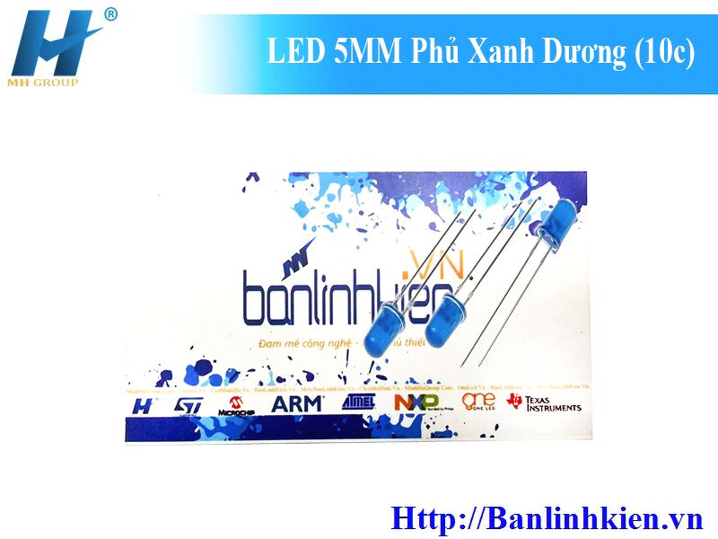 LED 5MM Phủ Xanh Dương (10c)