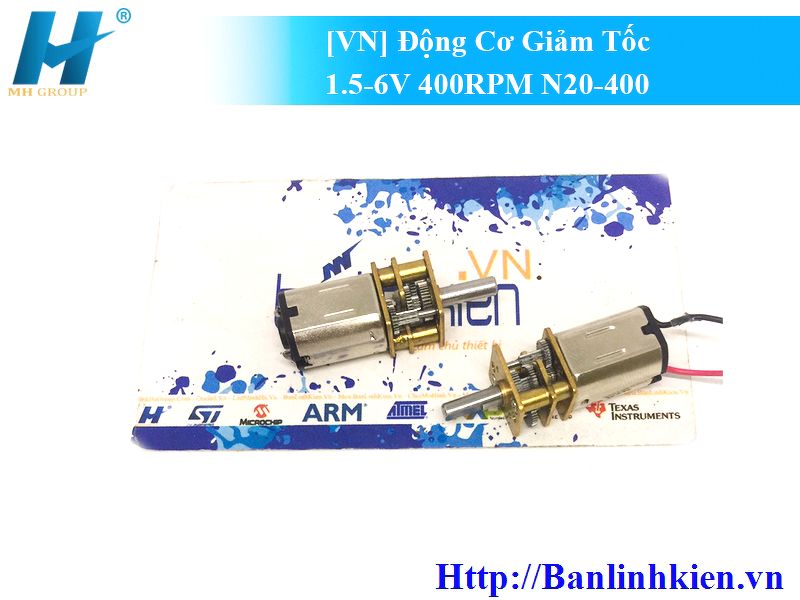 Động Cơ Giảm Tốc N20 1.5-6V 400RPM