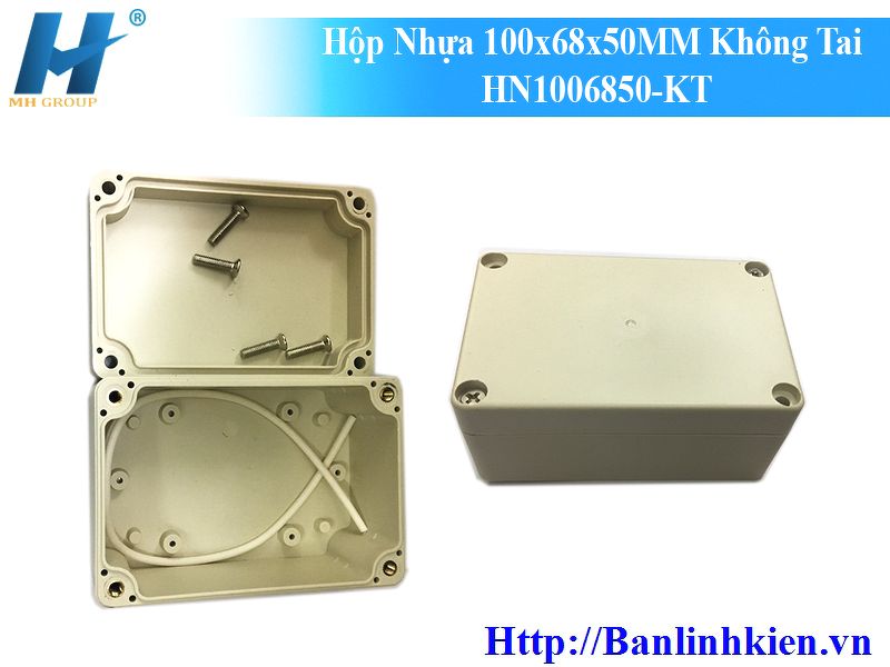 Hộp Nhựa 100x68x50MM Không Tai HN1006850-KT