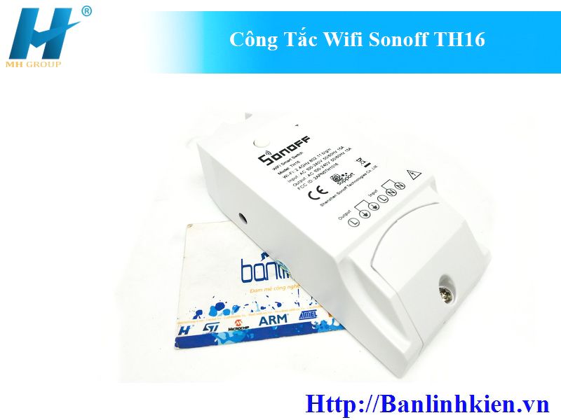 Công Tắc Điều Khiển Độ Ẩm Wifi Sonoff TH16