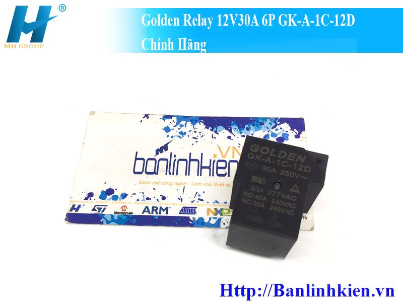 Golden Relay 12V30A 6P GK-A-1C-12D Chính Hãng