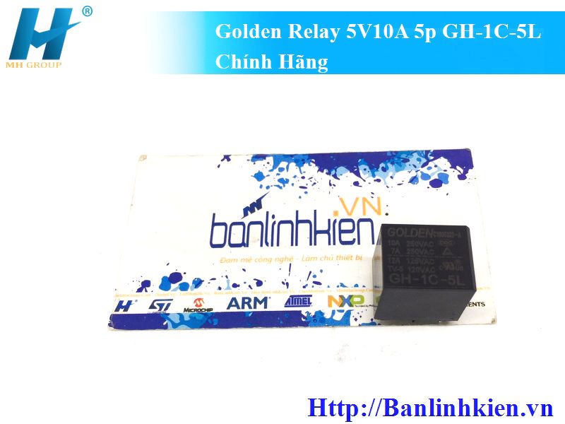 Golden Relay 5V10A 5p GH-1C-5L Chính Hãng