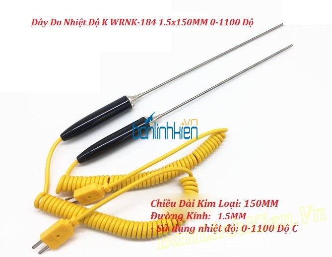 Dây Đo Nhiệt Độ K WRNK-184 1.5x150MM 0-1100 Độ