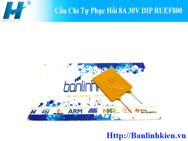 Cầu Chì Tự Phục Hồi 8A 30V DIP RUEF800