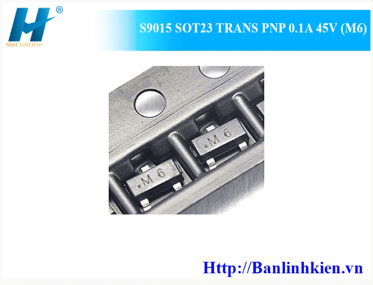 S9015 SOT23 TRANS PNP 0.1A 45V (M6) (10c)