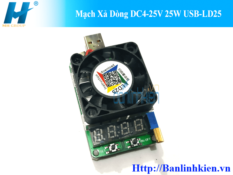 Mạch Xả Dòng DC4-25V 25W USB-LD25