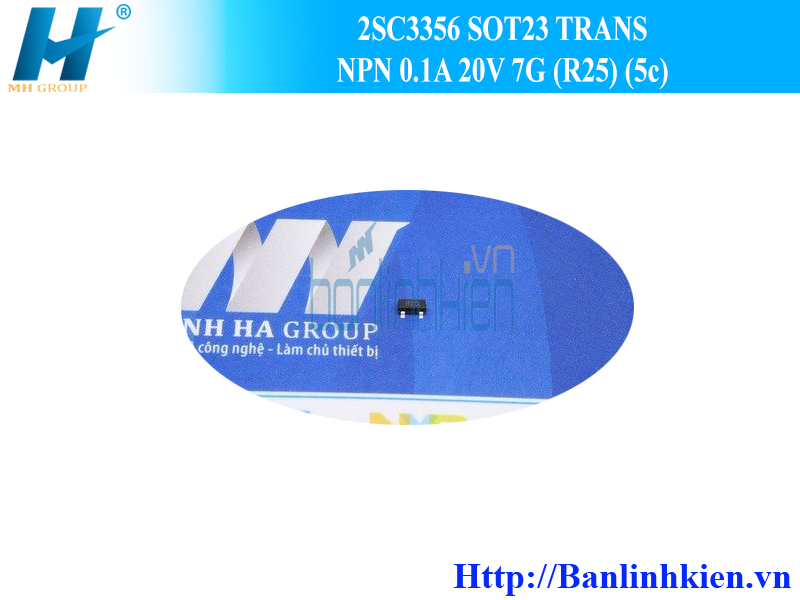 2SC3356 SOT23 TRANS NPN 0.1A 20V 7G (R25) (5c)
