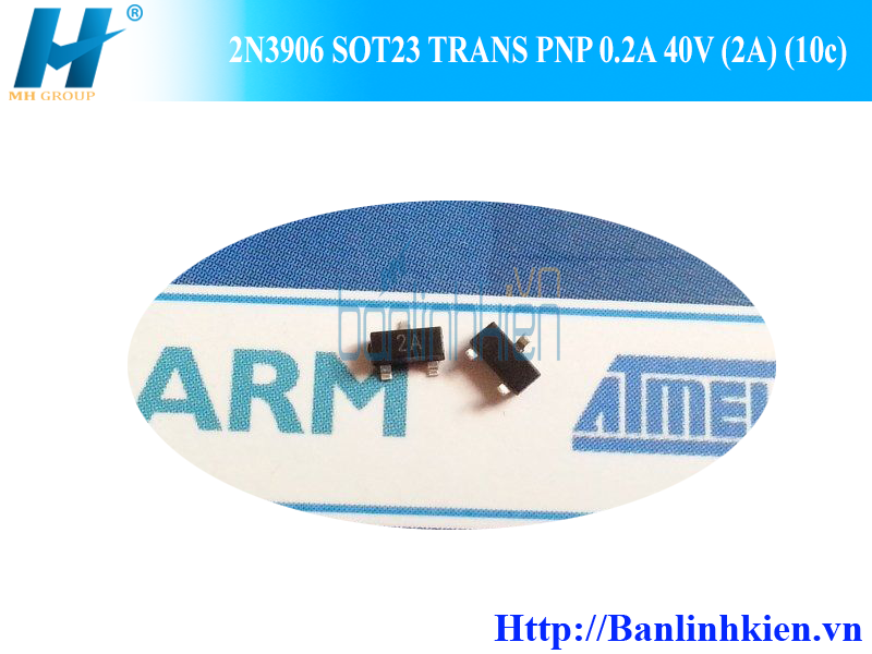 2N3906 SOT23 TRANS PNP 0.2A 40V (2A) (10c)