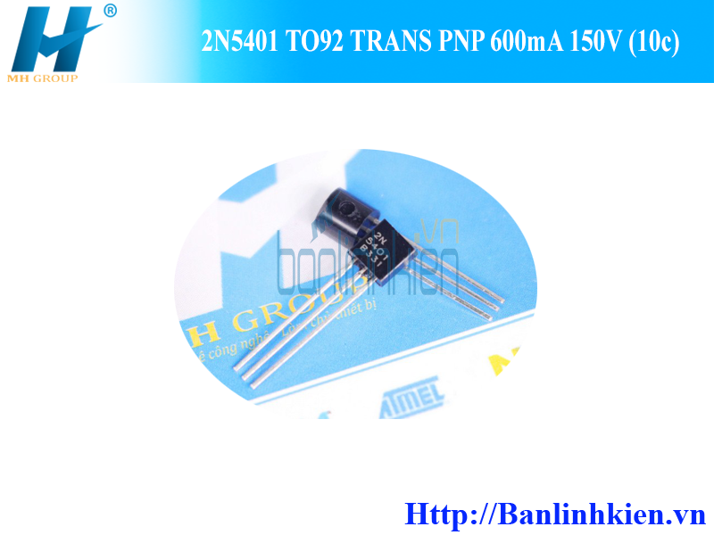 2N5401 TO92 TRANS PNP 600mA 150V (10c)