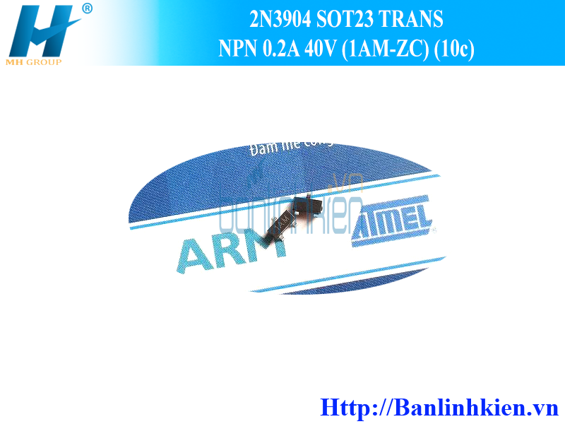 2N3904 SOT23 TRANS NPN 0.2A 40V (1AM-ZC) (10c)