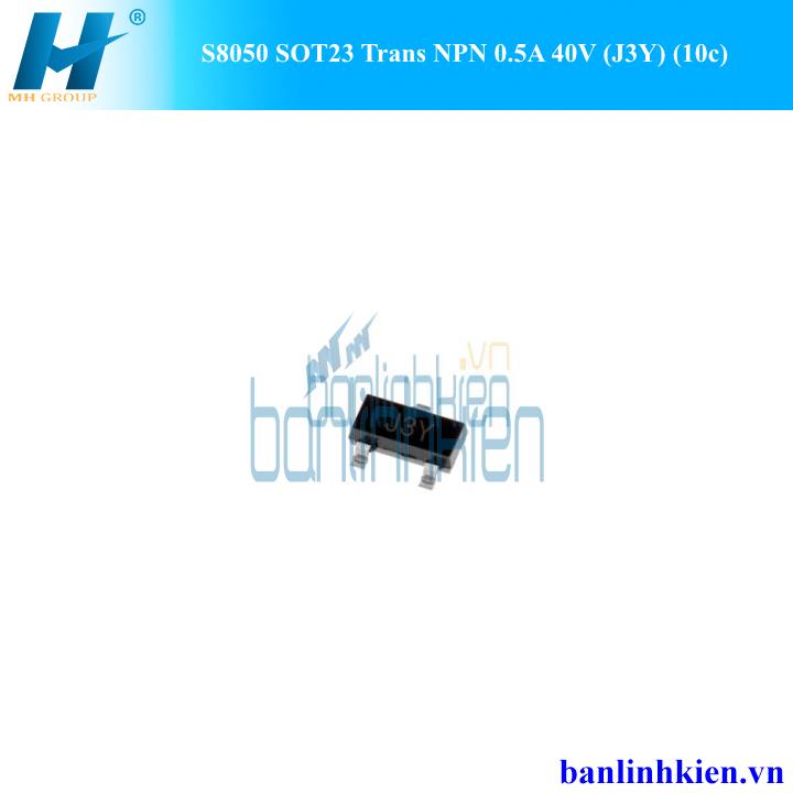 S8050 SOT23 Trans NPN 0.5A 40V (J3Y) (10c)