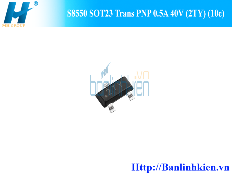 S8550 SOT23 Trans PNP 0.5A 40V (2TY) (10c)