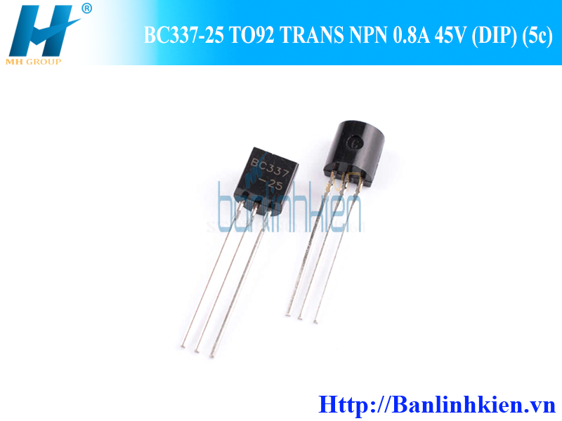 BC337-25 TO92 TRANS NPN 0.8A 45V (DIP) (5c)