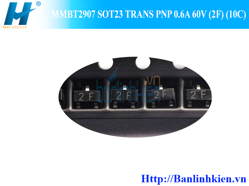 MMBT2907 SOT23 TRANS PNP 0.6A 60V (2F) (10C)