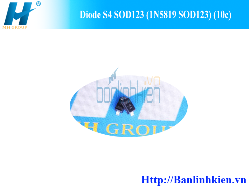 Diode S4 SOD123 (1N5819 SOD123) (10c)