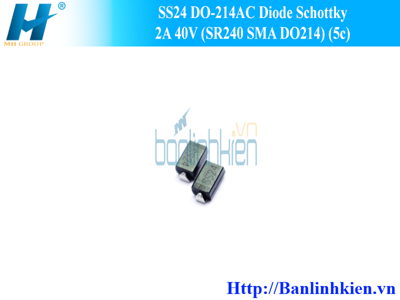 SS24 DO-214AC Diode Schottky 2A 40V (SR240 SMA DO214) (5c)