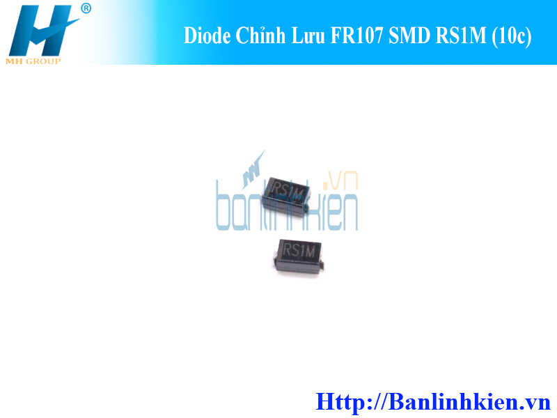 Diode Chỉnh Lưu FR107 SMD RS1M (10c)