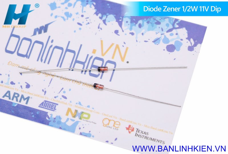 Diode Zener 1/2W 11V DIP (10c)