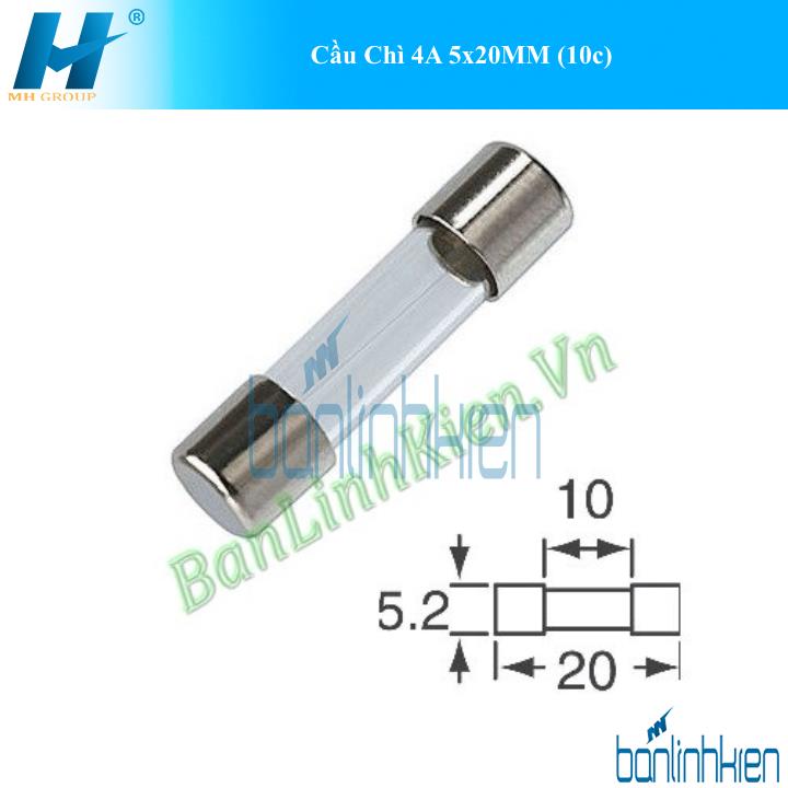 Cầu Chì 4A 5x20MM (10c)