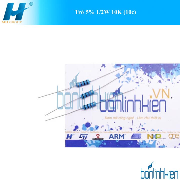 Trở 5% 1/2W 10K (10c)