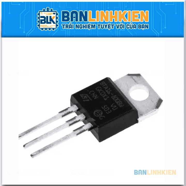 thumbnail image 2 of STMicroelectronics T1625T-8I Triac – 800V 16A 25mA TO220 – 2 Pieces 2 of 6