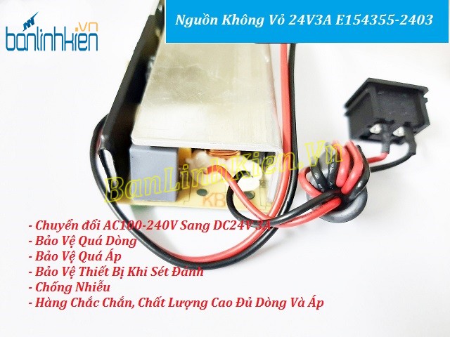 Nguồn Không Vỏ 24V3A E154355-2403