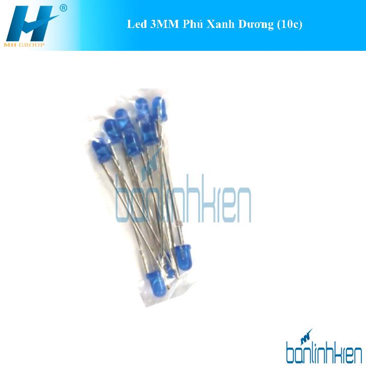 Led 3MM Phủ Xanh Dương (10c)