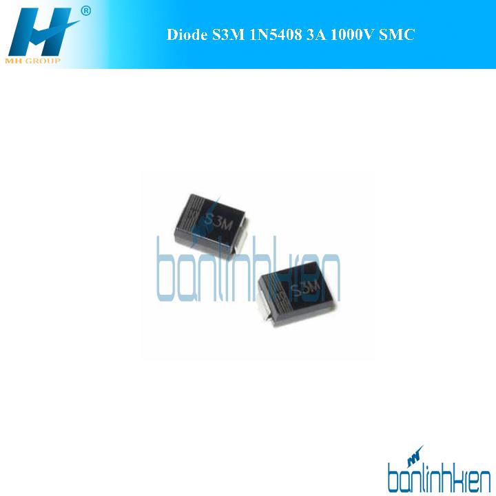 Diode S3M 1N5408 3A 1000V SMC