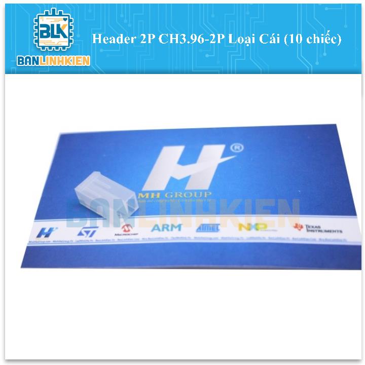 Header 2P CH3.96-2P Loại Cái (10 chiếc)