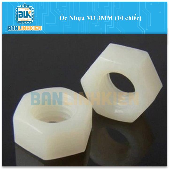 Ốc Nhựa M3 3MM (10 chiếc)