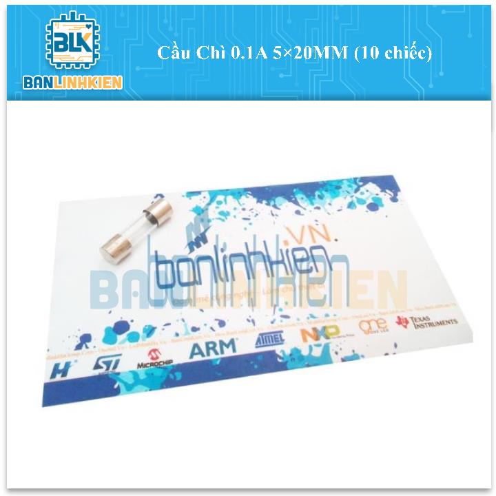 Cầu Chì 0.1A 5×20MM (10 chiếc)