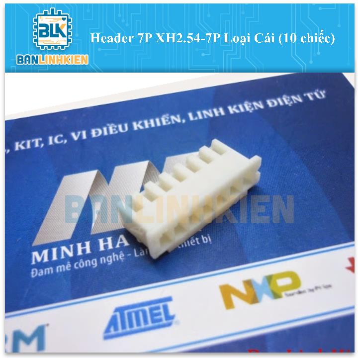 Header 7P XH2.54-7P Loại Cái (10 chiếc)