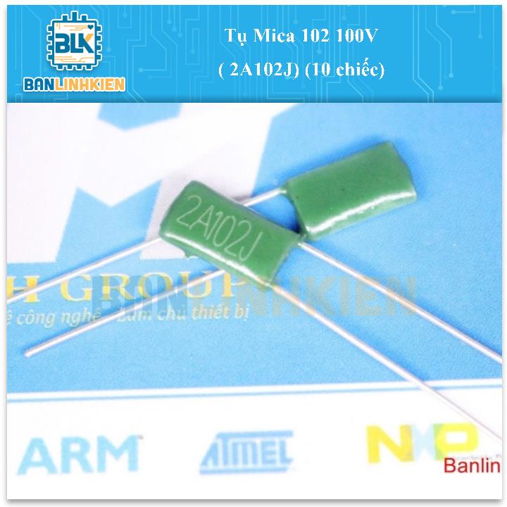 Tụ Mica 102 100V ( 2A102J) (10 chiếc)