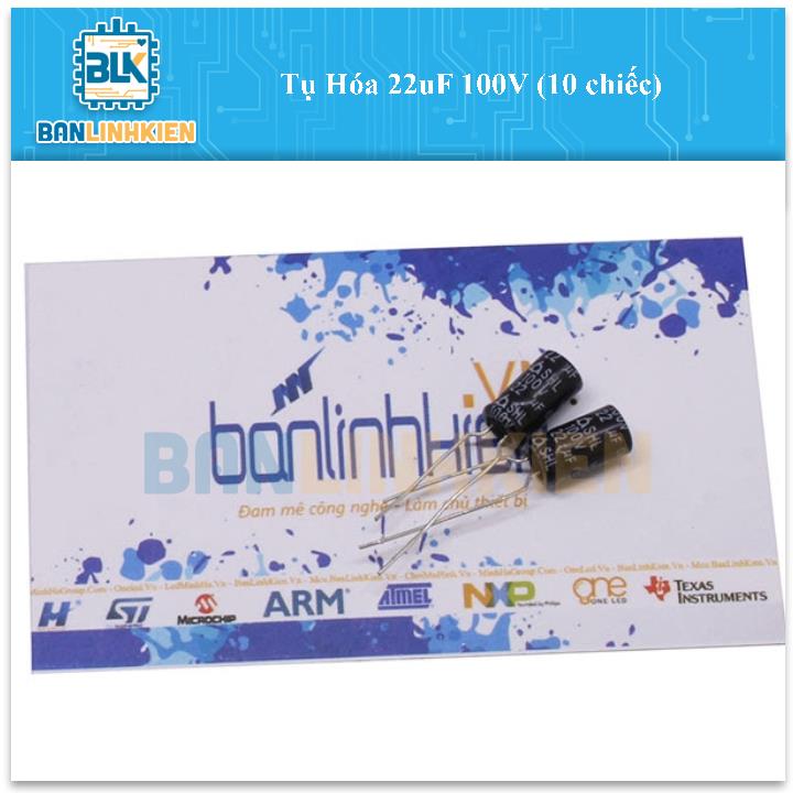 Tụ Hóa 22uF 100V (10 chiếc)