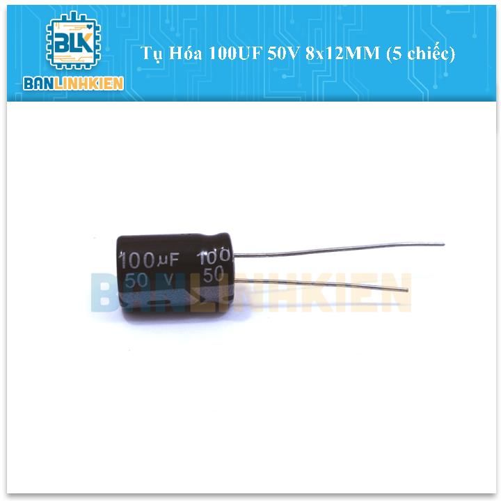 Tụ Hóa 100uF 50V 8x12mm (5c)