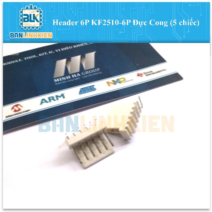 Header 6P KF2510-6P Đực Cong (5 chiếc)