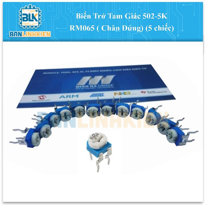 Biến Trở Tam Giác 502-5K RM065 ( Chân Đứng) (5 chiếc)