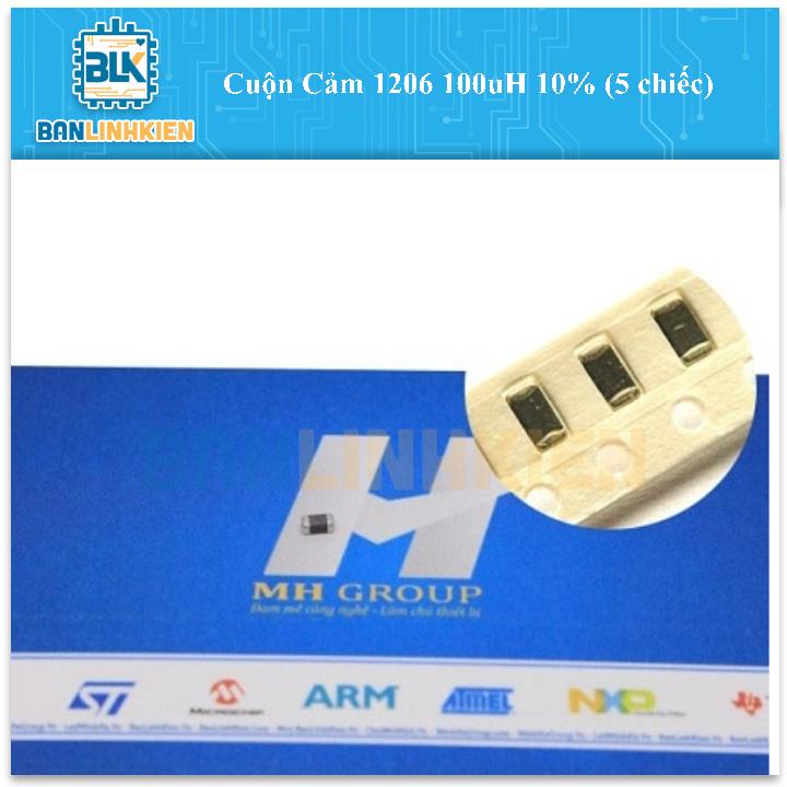 Cuộn Cảm 1206 100uH 10% (5 chiếc)