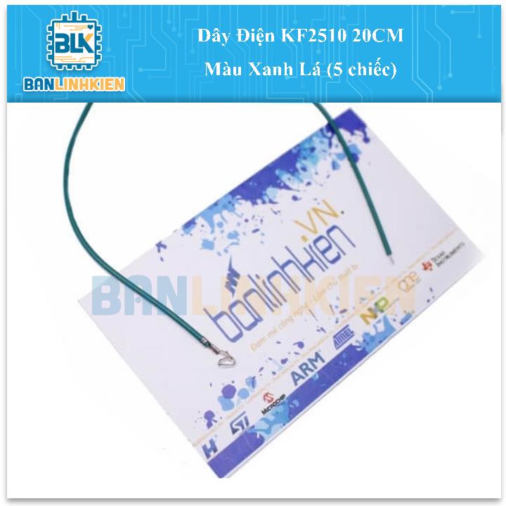 Dây Điện KF2510 20CM Màu Xanh Lá (5 chiếc)