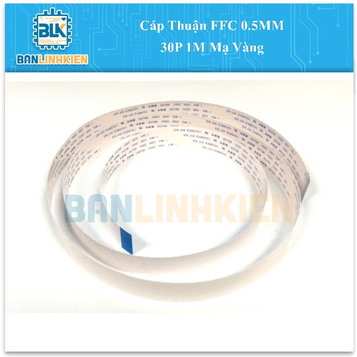 Cáp Thuận FFC 0.5MM 30P 1M Mạ Vàng