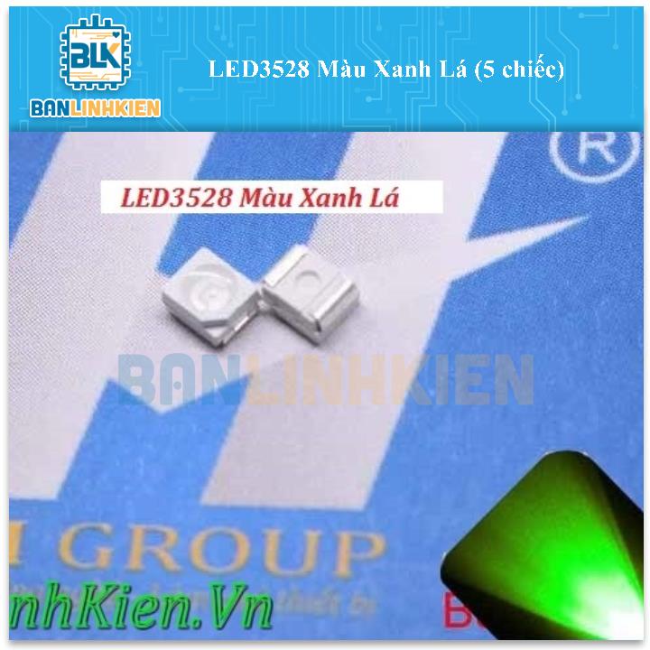 LED3528 Màu Xanh Lá (5 chiếc)