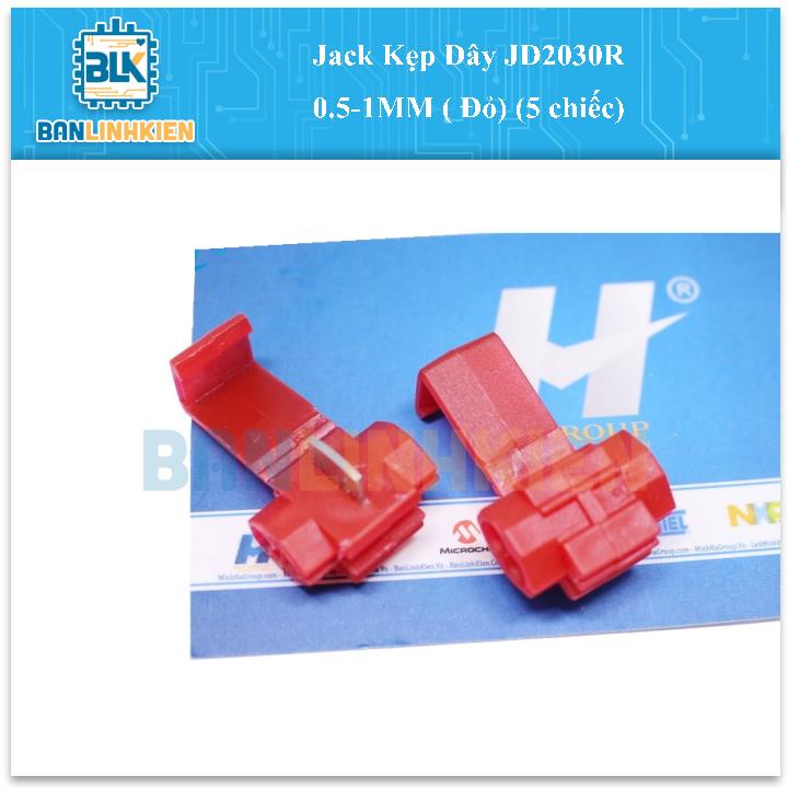 Jack Kẹp Dây JD2030R 0.5-1MM ( Đỏ) (5 chiếc)